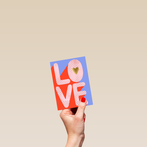 Liefde kaart L O V E