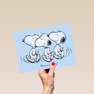 Snoopy verjaardagskaart Happy Day