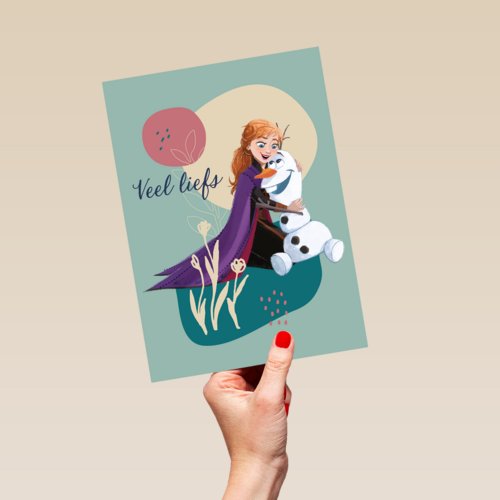 Frozen kaart veel liefs