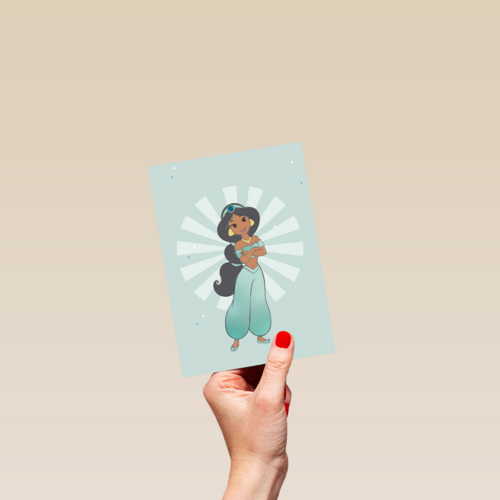 prinses kaart disney blanco jasmin