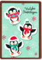 Vrolijke feestdagen pinguins