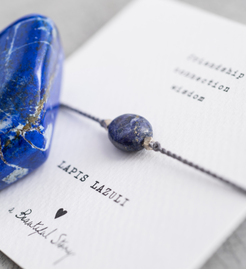 A Beautiful Story Friendship Armband Lapis Lazuli