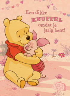 winnie en knorretje knuffelen
