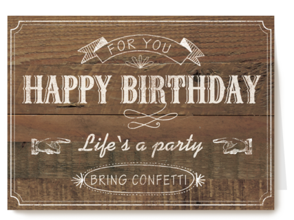 happy birthday party confetti