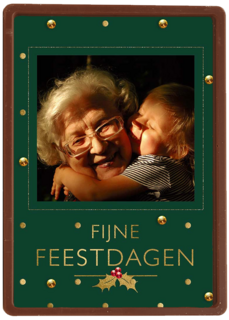 Fotokaart Kerst fijne feestdagen