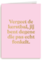 kerstkaart andc hip vergeet de kerstbal jij bent degene die fonkelt