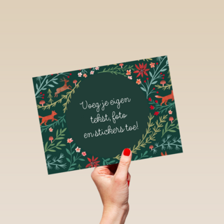 Kerstmis Bloemen En Vos