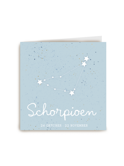 sterrenbeeld kaart schorpioen geboorte zoon