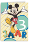 Blije Mickey Mouse verjaardagskaart