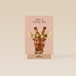 verjaardag kaart hip have a lovely day giraffe