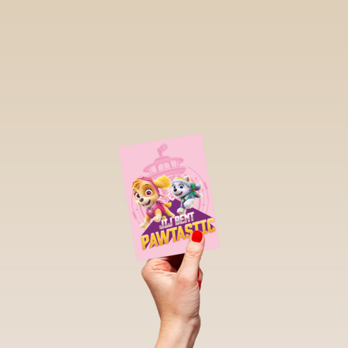 Jij bent Pawtastic kaart Paw Patrol