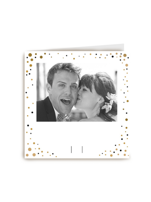 Kaart Hallmark | Bruiloft | Fotokaart Vierkant Zij En Hij Gaan Trouwen