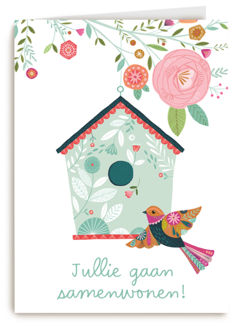 samenwonen kaart vogelhuisje