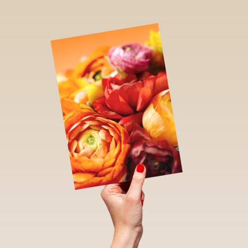 boeket van bloemen in herfstkleuren