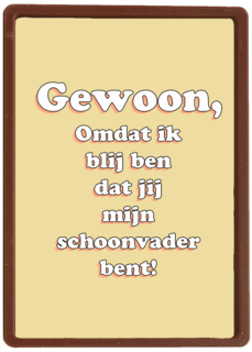 kaart blij dat jij mijn schoonvader bent