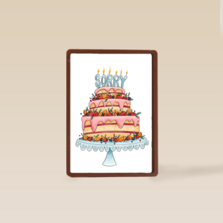 Verjaardag te laat kaart Matia Studio