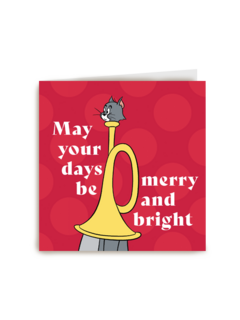 Tom and Jerry kerstkaart grappig
