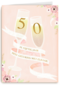 Huwelijkskaart 50 jaar getrouwd Champagne
