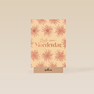 Moederdag liefs roze bloemen