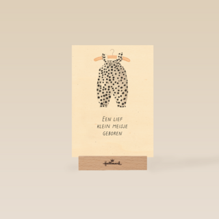 Geboorte felicitatie dochter lief klein meisje