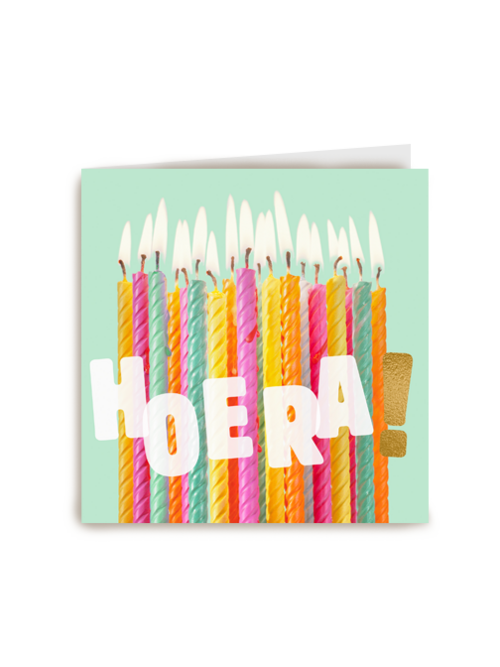 Veel kaarsjes en hoera
