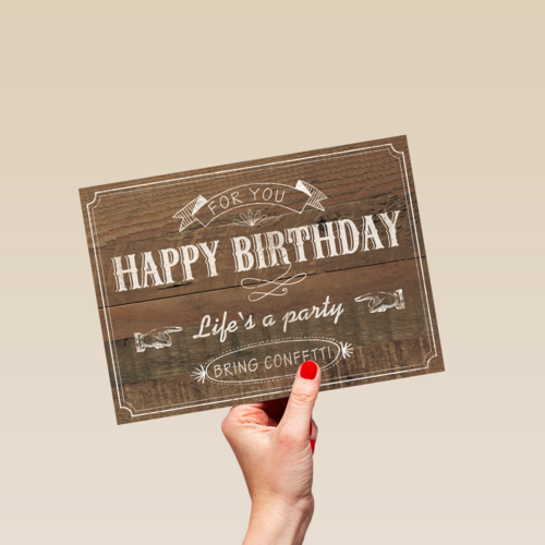 happy birthday party confetti