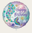 Ballon Happy Birthday Zeemeermin Multi