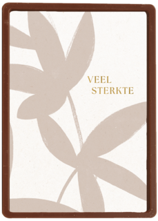 Veel sterkte beige bladeren