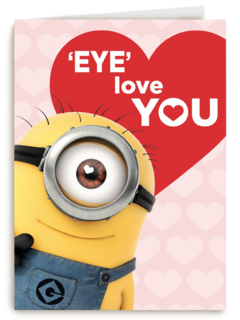 valentijn minion eye love you