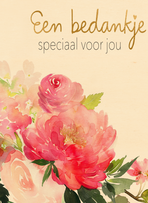 Houten Kaart | Bedanktkaart Een Bedankje Speciaal Voor Jou