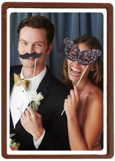 fotokaart witte rand staand