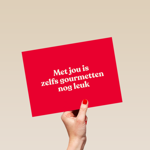 And C met jou is zelfs gourmetten nog leuk