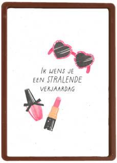 Verjaardagskaart een stralende verjaardag