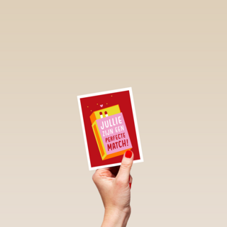 Liefdjeskaart jullie zijn een perfecte match
