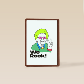 Vriendschap kaart we rock