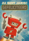 rode robot gefeliciteerd