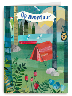 Op kamp kaart op avontuur