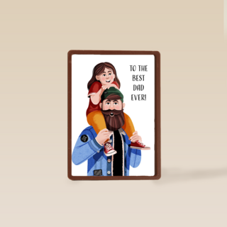 vaderdagkaart folio to the best dad ever