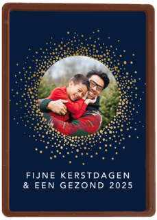 Fotokaart kerst gezond nieuwjaar 2025