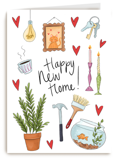 felicitatiekaart nieuwe woning matia studio