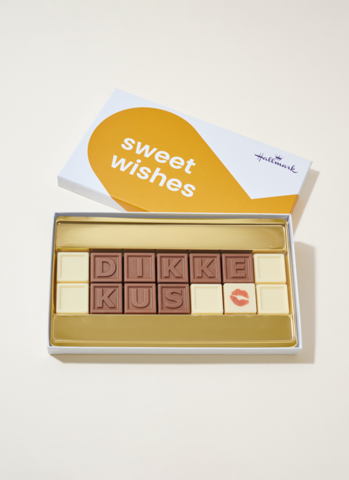 Chocotelegram Dikke Kus | Hallmark Cadeau Chocolade |