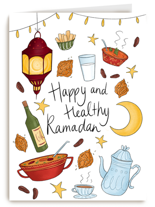 Kaart Hallmark | Ramadan | Eid Mubarak Kaart Happy And Healthy Ramadan