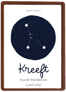 sterrenbeeld kaart verjaardag kreeft