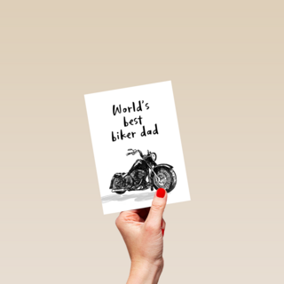 vaderdag kaart motorfiets