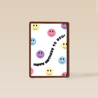 verjaardag kaart hip smilies happy birthday to you