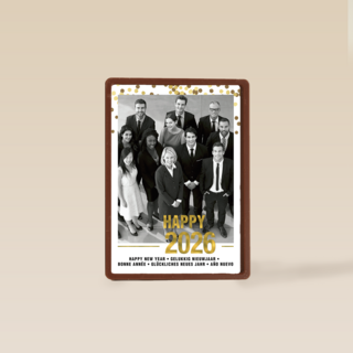 Nieuwjaar 2026 Fotokaart meertalig