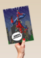 Spiderman kerstkaart happy holidays