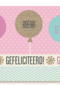 gefeliciteerd met drie ballonnen