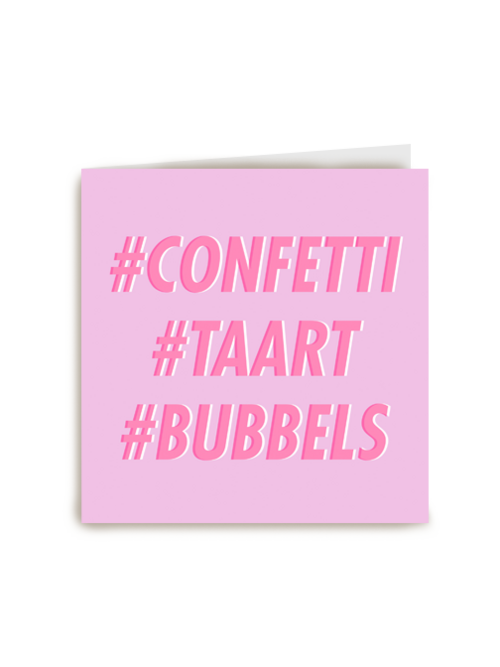 Verjaardagskaart Hallmark | Verjaardag Kaart Hip Confetti Taart Bubbels
