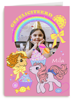 My Little Pony Gefeliciteerd Fotokaart